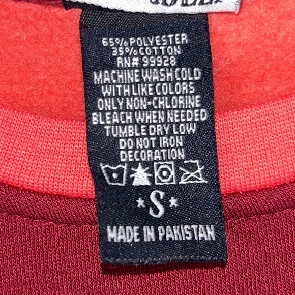 Salt Creek Sweatshirt Raglan Austin Spell-out Fleece Long Sleeve Pullover Top - Picture 7 of 11